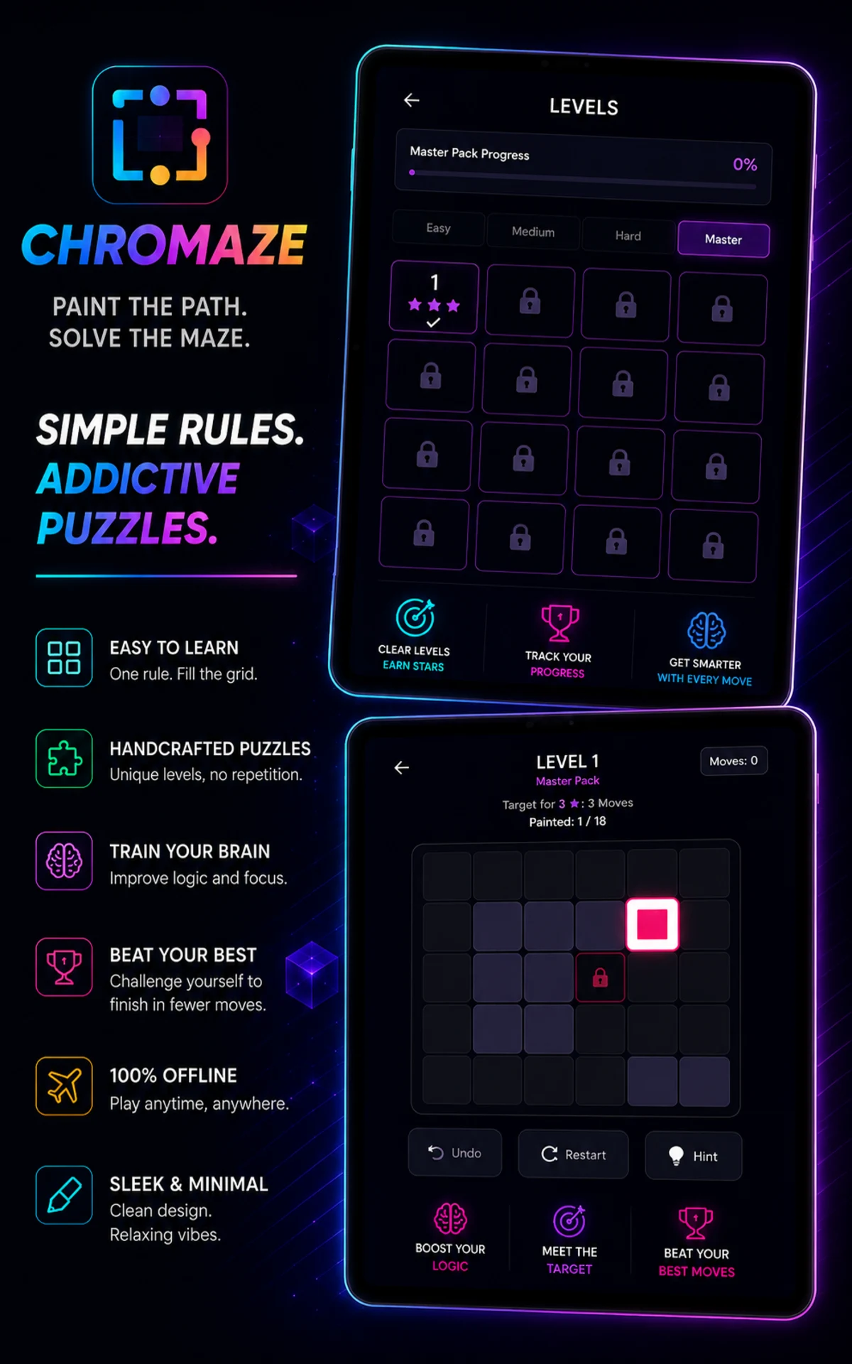 Chromaze: Slide Puzzle screenshot